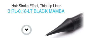 Hair Stroke Effect, Thin Lip Liner 3 RL 0.18 LT Black Mamba