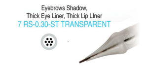 Eyebrows Shadow, Eye Liner,Thick Lip Liner 7 RS 0.30 ST Transparent